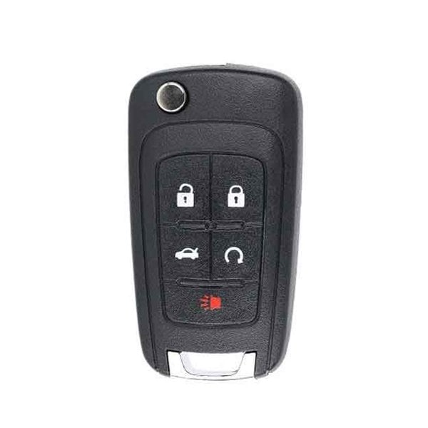 Keyless Factory KeylessFactory: GM 5 Button HU100 Flip Key w/ Prox PEPS Function RFK-GM-PRX5 - main